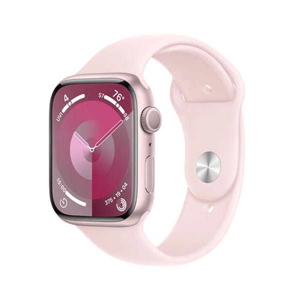 Apple Watch Series 9 GPS 45mm rózsaszín Aluminium Case Light rózsaszín Sport szíjjal - M/L