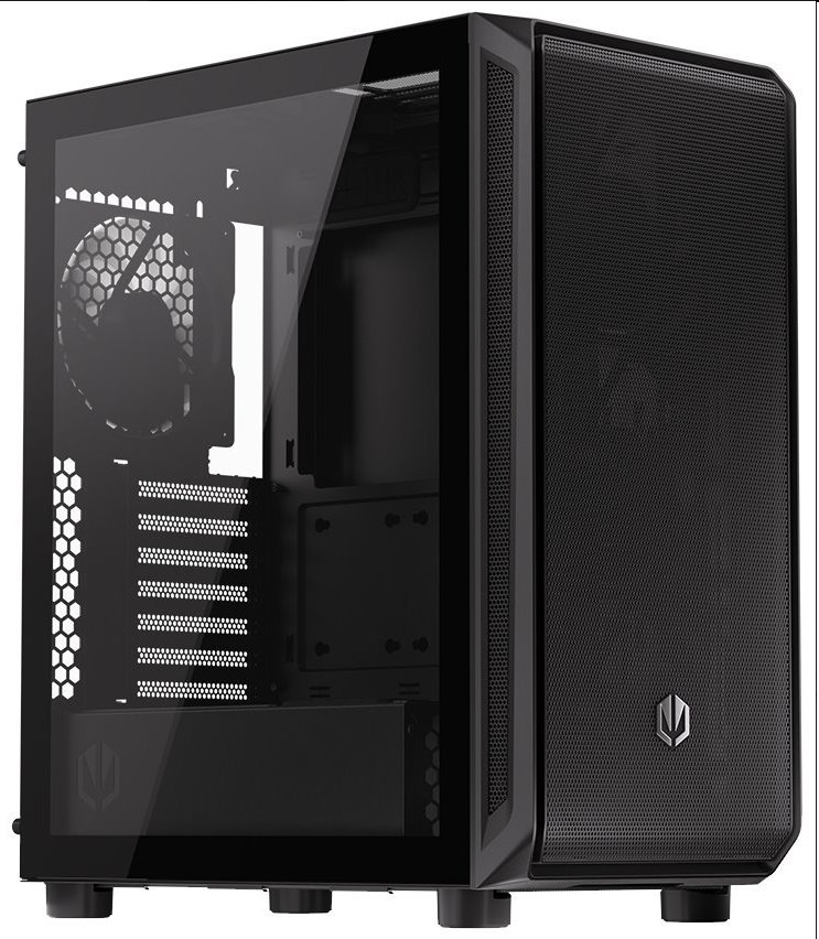 ENDORFY case Arx 500 Air / ATX / 5x120mm fan / 2xUSB/ USB-C / tempered glass, black akciós termékkép 1