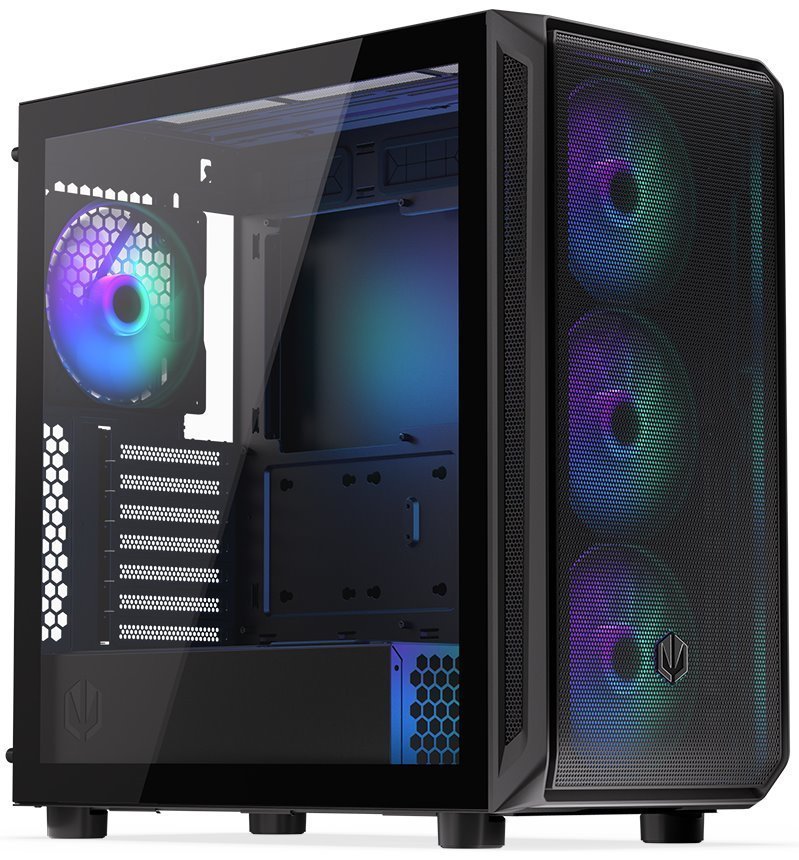 ENDORFY case Arx 700 aRGB / ATX / 4x140mm fan aRGB / 2xUSB/ USB-C / mesh/ tempered glass/ black akciós termékkép 1