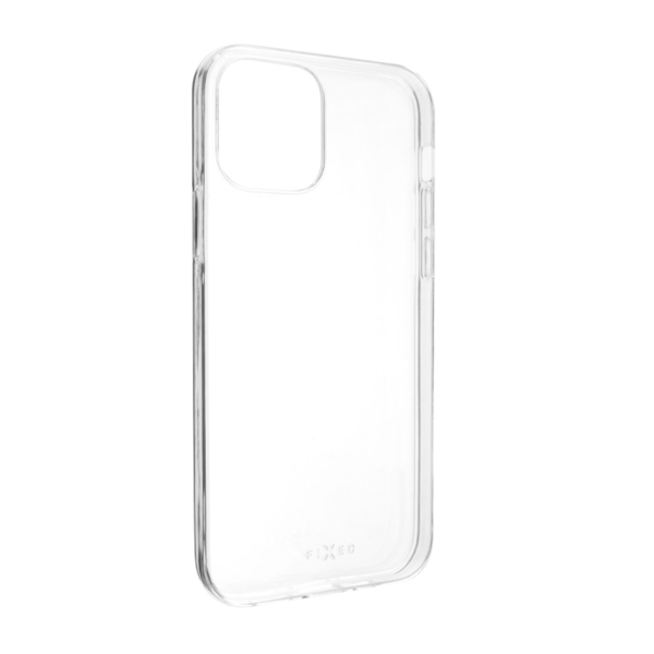 FIXED TPU Skin Ultravékony zselés tok Apple iPhone 15 Plus számára, 0,6 mm, átlátszó