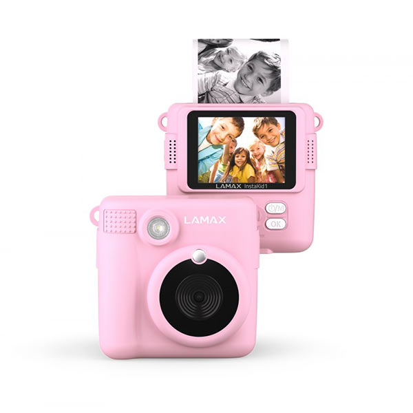 Lamax InstaKid1 fényképezőgép gyerekeknek rózsaszín