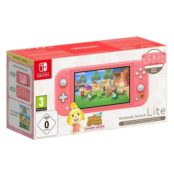 Nintendo Switch Lite, coral + Animal Crossing New Horizons Nintendo Switch Lite, coral + Animal Crossing New Horizons