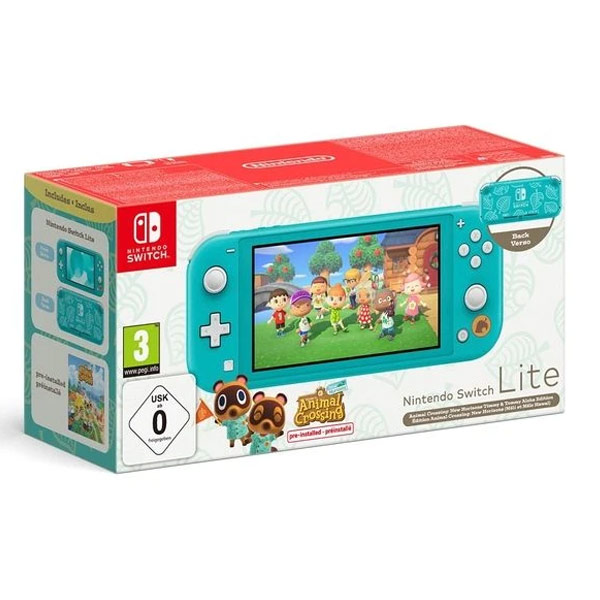 Nintendo Switch Lite, turquoise + Animal Crossing New Horizons