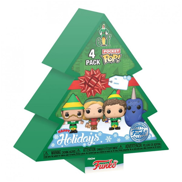 POP! 4-Pack: Tree Holiday Box (Karácsonyi manó) Speciális Kiadás (Pocket POP!)
