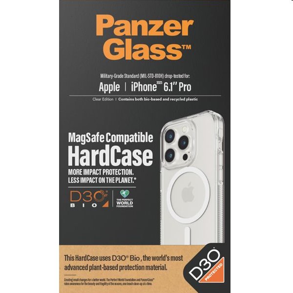 PanzerGlass HardCase D3O tok MagSafe-vel Apple iPhone 15 Pro számára