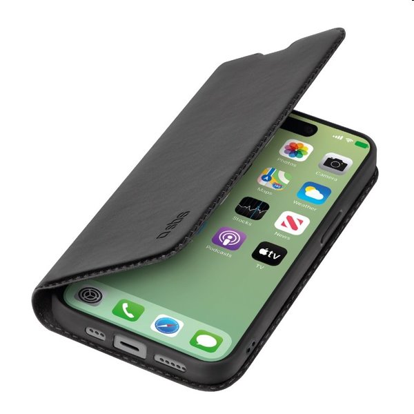 SBS Book Wallet Lite tok Apple iPhone 15 Plus számára, fekete