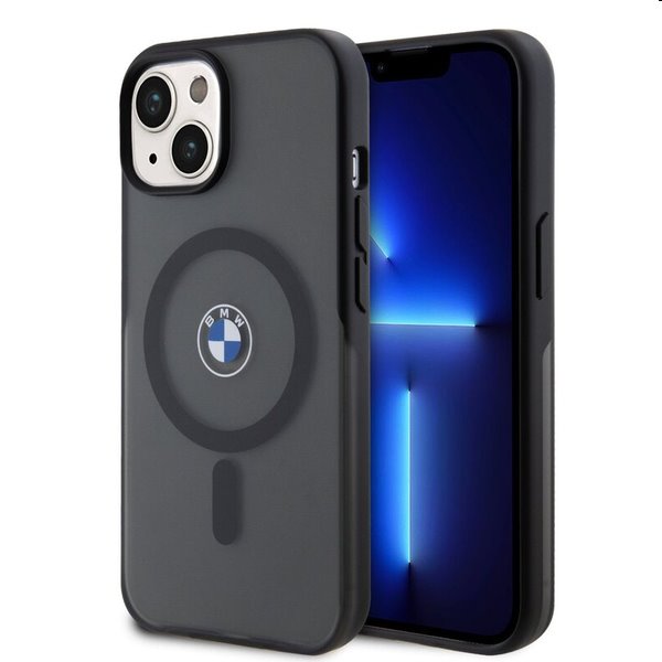 BMW IML Signature MagSafe tok Apple iPhone 15 számára, fekete