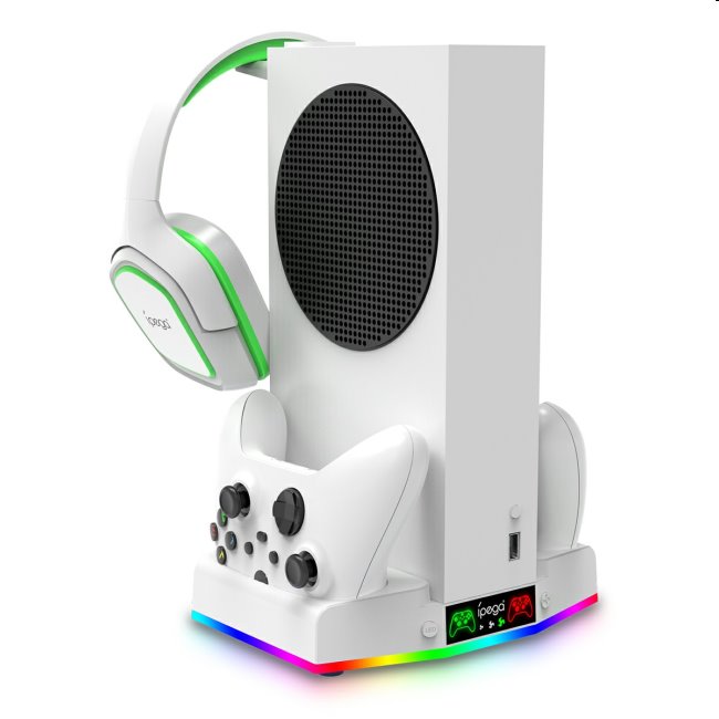 Dokkolóállomás iPega Xbox Series S, Vezeték nélküli Vezérlő és fejhallgató számára + 2db akkumulátor Dokkolóállomás iPega Xbox Series S, Vezeték nélküli Vezérlő és fejhallgató számára + 2db akkumulátor