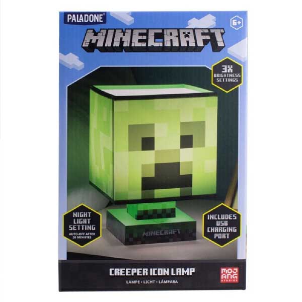 Lámpa Creeper (Minecraft) 26 cm