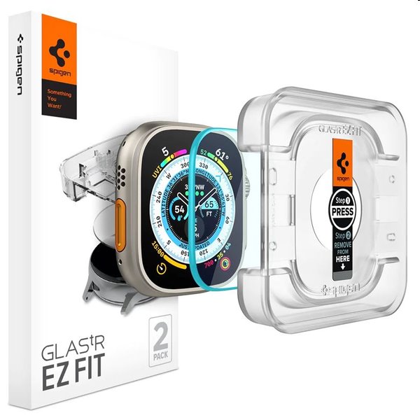 Spigen EZ Fit védőüveg Apple Watch Ultra 2/Ultra 49mm számára, 2 darab