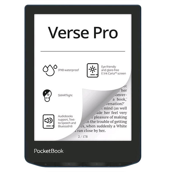 Pocketbook 634 Verse Pro Azure, kék