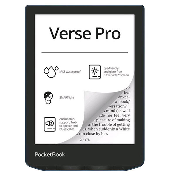 Pocketbook 634 Verse Pro Azure, kék Pocketbook 634 Verse Pro Azure, kék