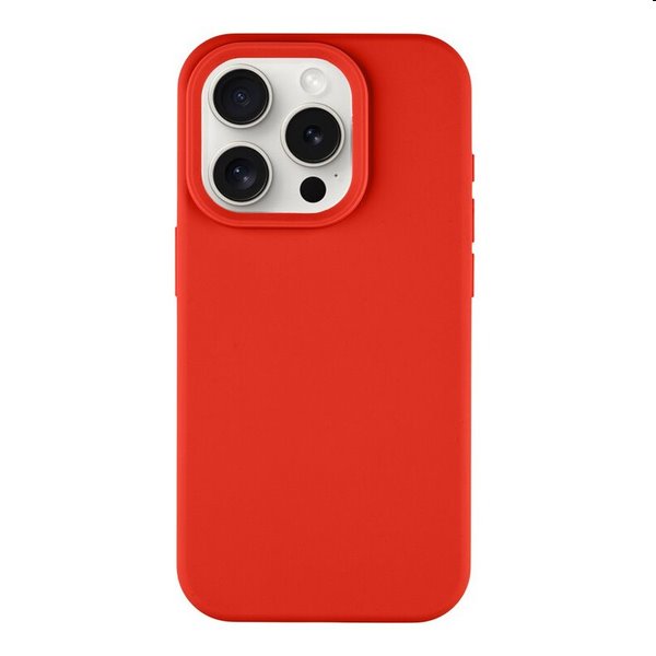 Tactical Velvet Smoothie tok Apple iPhone 15 Pro számára, piros