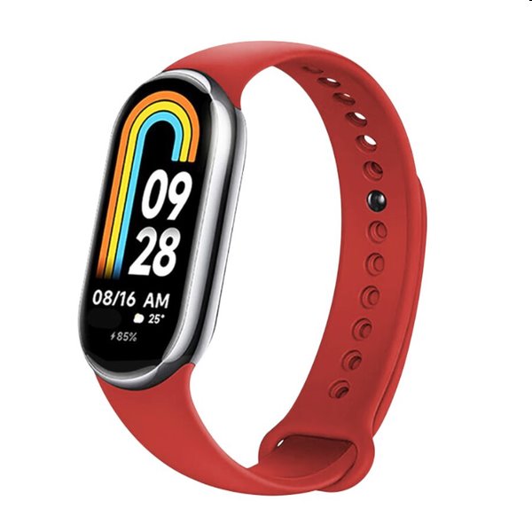 FIXED Szilikonszíj Xiaomi Mi Band 8 számára, piros