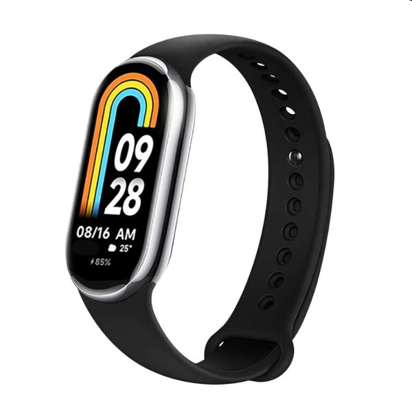 FIXED Szilikonszíj Xiaomi Mi Band 8 számára, fekete