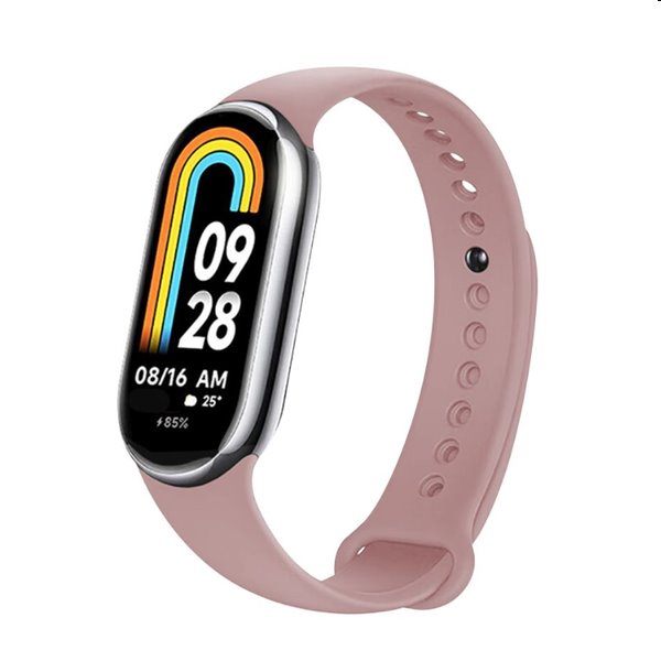 FIXED Szilikonszíj Xiaomi Mi Band 8 számára, rózsaszín