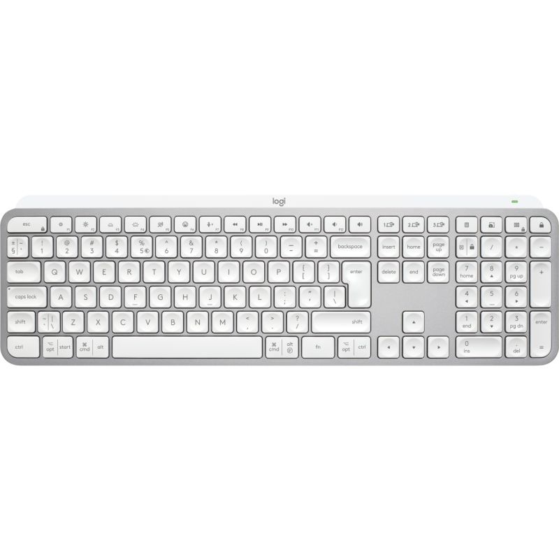 Logitech MX Keys S - vezeték nélkül, háttérvilágított billentyűzet - US - világosszürke akciós termékkép 1