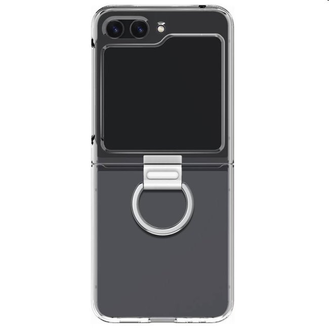 Clear Cover tok ujjtartóval Samsung Galaxy Z Flip5 számára, átlátszó