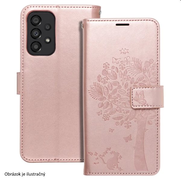 MEZZO Book tok tree Samsung Galaxy A54 5G számára, rózsaszín