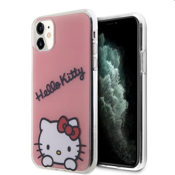Hello Kitty IML Daydreaming Logo hátlapi tok Apple iPhone 11 számára, rózsaszín