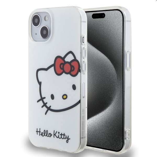 Hello Kitty IML Head Logo hátlapi tok Apple iPhone 13 számára, fehér