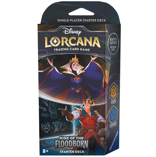 Kártyajáték Disney Lorcana Rise of the Floodborn Starter Deck The Queen & Gaston