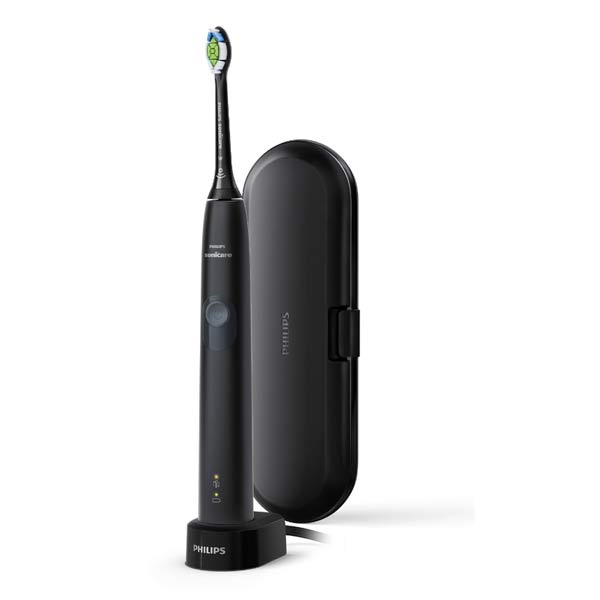 Philips Sonicare ProtectiveClean 4300 Series HX6800/87, elektromos szonikus fogkefe fekete + tok