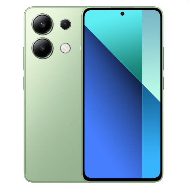 Xiaomi Redmi Note 13, 8/256GB, zöld, A osztály – használt, 12 hónap garancia