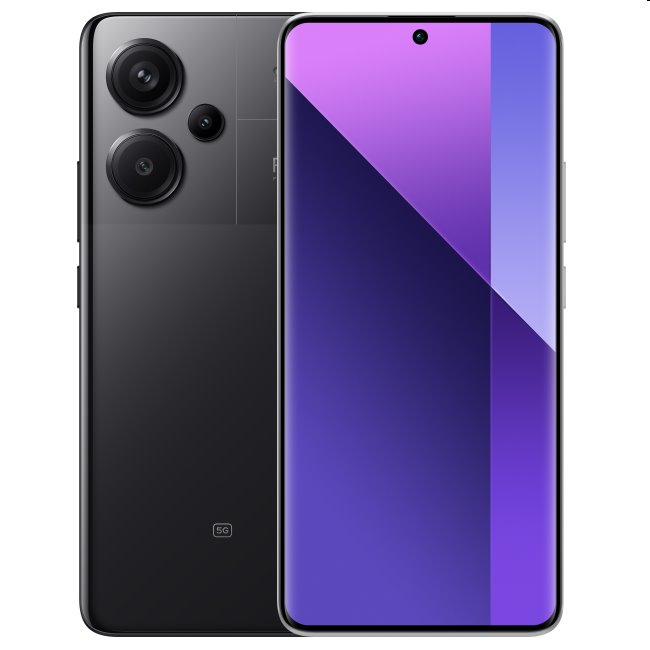 Xiaomi Redmi Note 13 Pro+ 5G, 12/512GB, fekete, új termék, bontatlan csomagolás