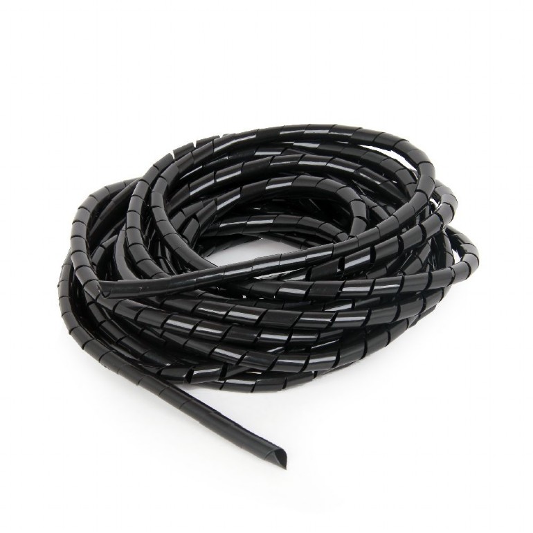 Kábel CABLEXPERT spirál a kábelek számára, 12mm, 10 m, fekete akciós termékkép 1