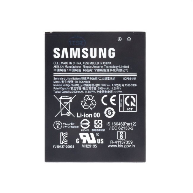 Samsung EB-BG525BBE eredeti akkumulátor Galaxy Xcover 5 számára Li-Ion 3000 mAh (Service Pack)