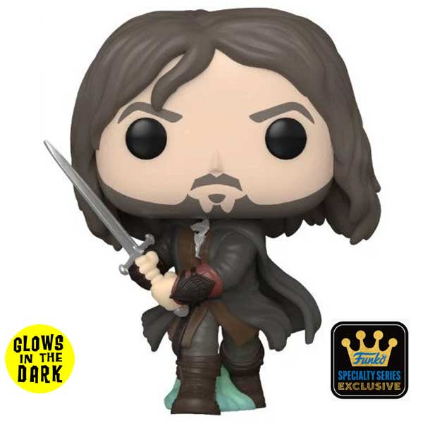 POP! Aragorn Army of the Dead (Lord of the Rings) Special Kiadás (Glows in the Dark) - OPENBOX (Bontott csomagolás, teljes garancia)