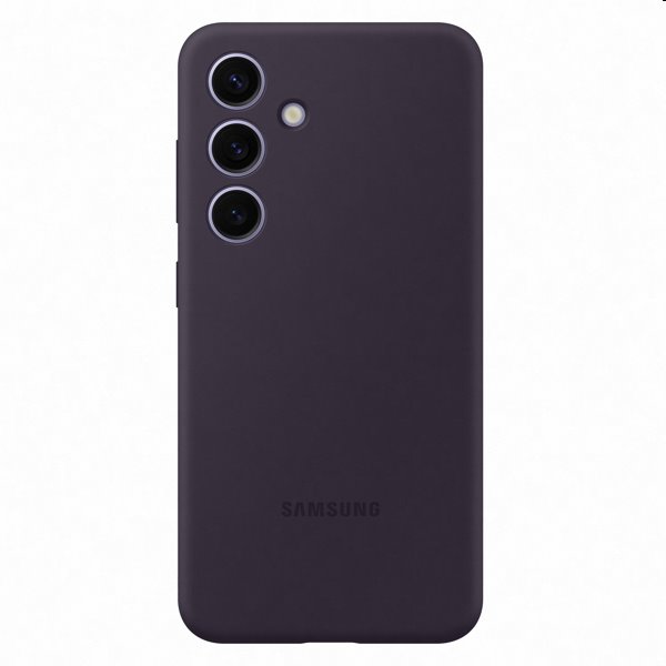 Silicone Cover tok Samsung Galaxy S24 számára, dark violet