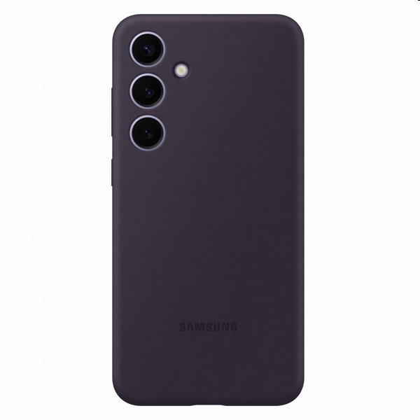 Silicone Cover tok Samsung Galaxy S24 Plus számára, dark violet