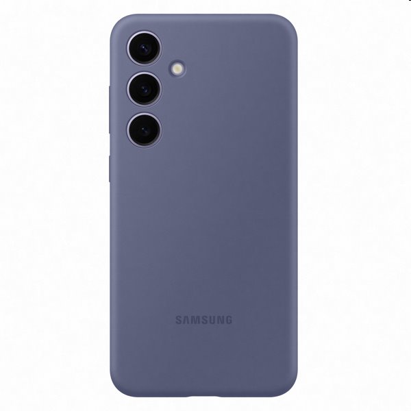 Silicone Cover tok Samsung Galaxy S24 Plus számára, violet