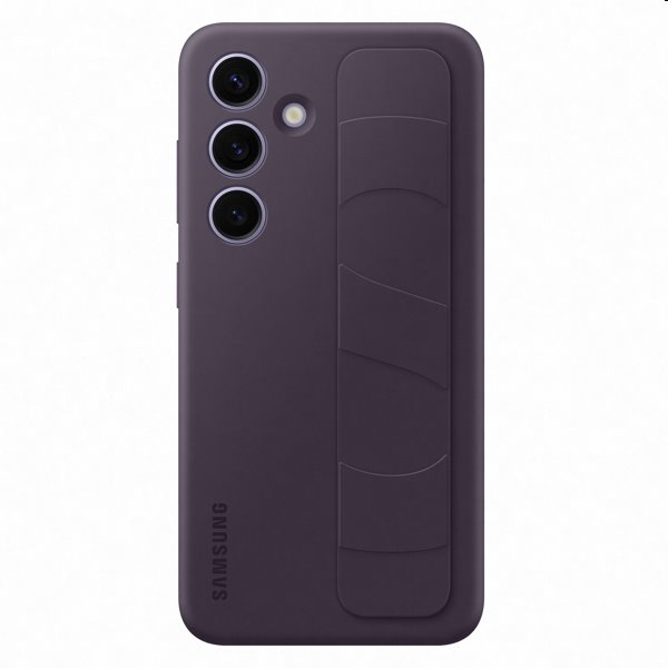 Silicone Grip Cover tok Samsung Galaxy S24 számára, dark violet