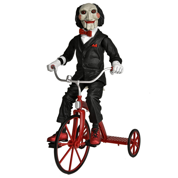 Saw – 12” Action Figura – With Sound Riding Tricycle