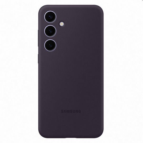 Silicone Cover tok Samsung Galaxy S24 Plus számára, dark violet
