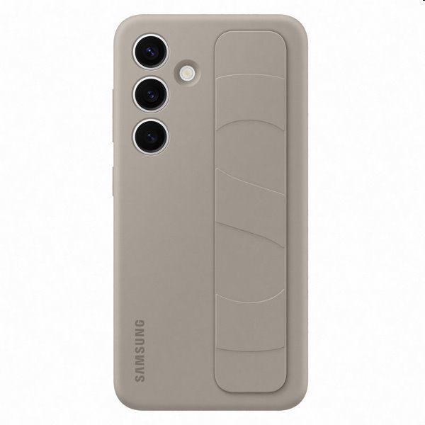 Silicone Grip Cover tok Samsung Galaxy S24 számára, taupe