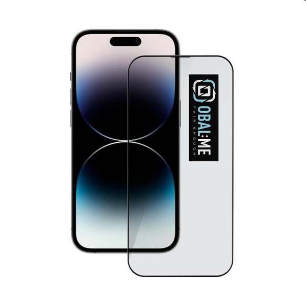OBAL:ME 5D Edzett védőüveg Apple iPhone 14 Pro számára, fekete