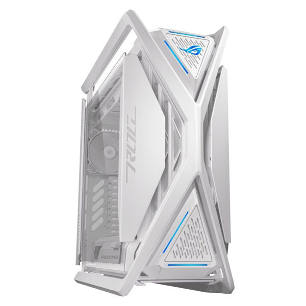 ASUS case ROG HYPERION (GR701) WHITE, Mid Tower, áttetsző oldallap, fehér