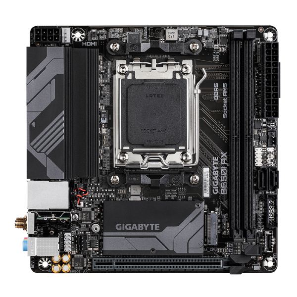 Gigabyte AORUS B650I ULTRA alaplap, AMD B650, AM5, 2xDDR5, mini-ITX