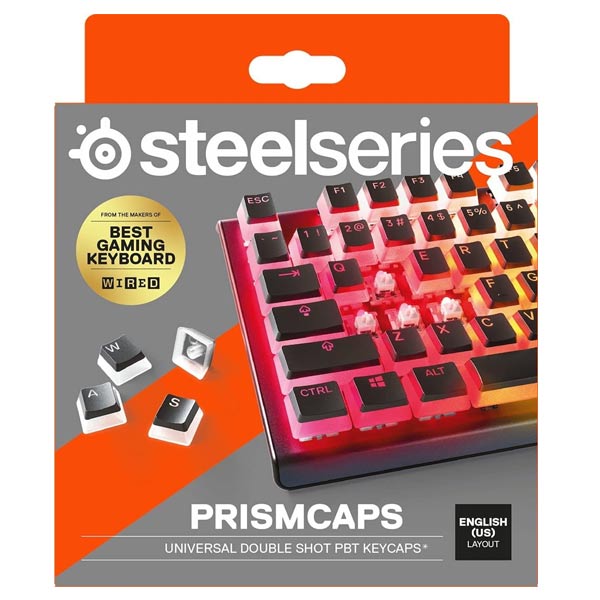 SteelSeries PrismCAPS Black- US - OPENBOX (Bontott csomagolás, teljes garancia)