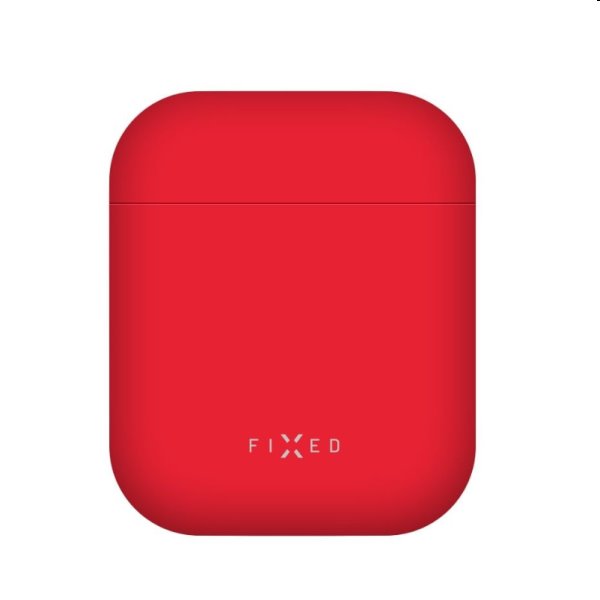 FIXED Silky silicone case tok Apple AirPods 1/2 számára, piros, kiállított darab, 21 hónap garancia