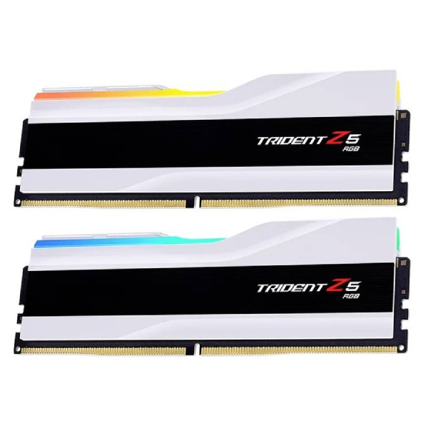 G.SKILL 32 GB Memóriakészlet DDR5 6000 CL32 Trident Z5 RGB, fehér