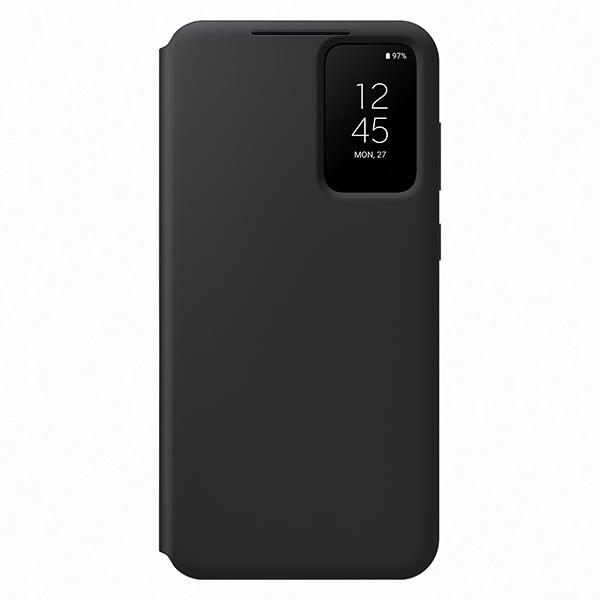 Samsung Smart View Wallet Cover S23 Plus, fekete - OPENBOX (Bontott csomagolás, teljes garancia)