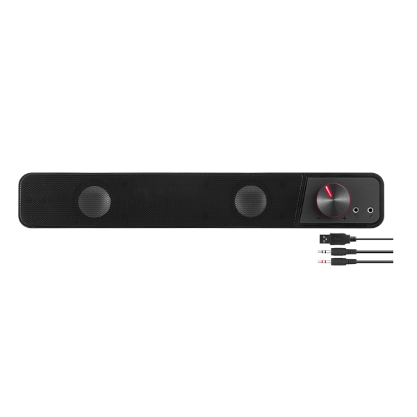 Speedlink Brio Stereo Soundbar, fekete, használt, 12 hónap garancia