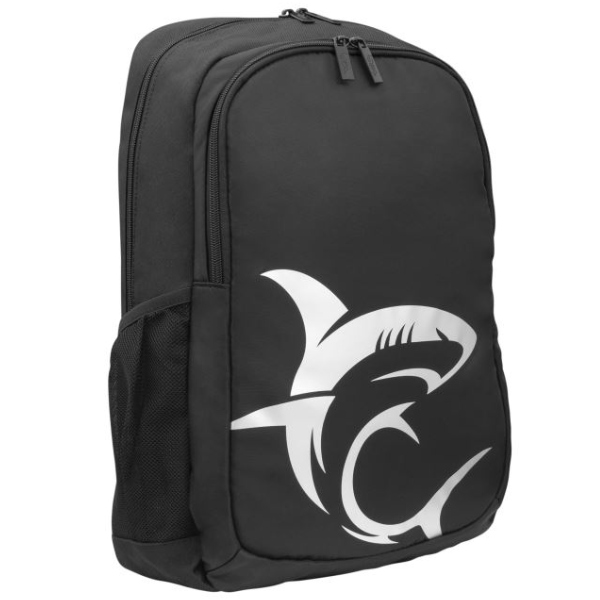 White Shark játékos hátizsák SCOUT 15,6", fekete/ezüst