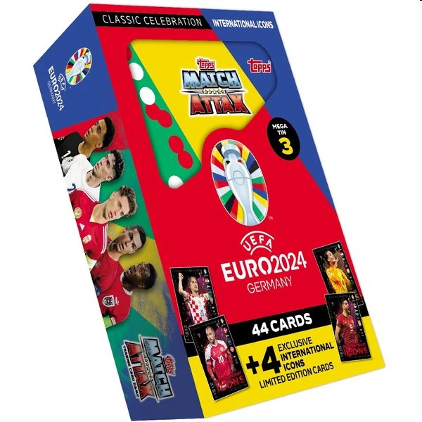 Topps EURO 2024 Mega Tin 3 Hot Shots International Icons Topps EURO 2024 Mega Tin 3 Hot Shots International Icons
