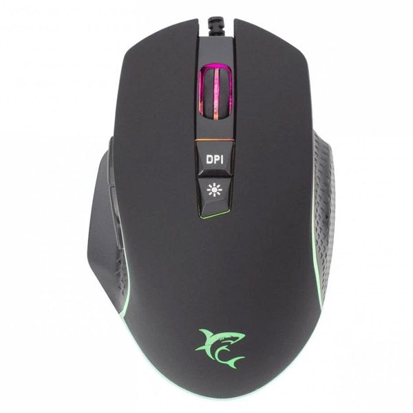 White Shark játékos egér GARETH Crni, 6400 dpi, fekete White Shark játékos egér GARETH Crni, 6400 dpi, fekete